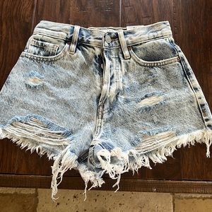 pacsun new shorts light wash size 22